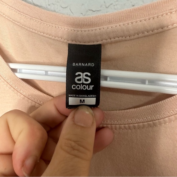 Dutch Bros Light Pink w/Mint Cut Off Tank/Muscle Tee MEDIUM So CUTE DB 1992 - Picture 5 of 6